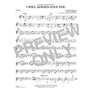 I Will Always Love You - Violin 2