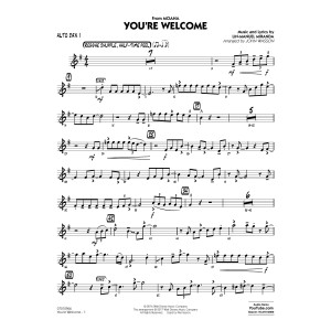 You're Welcome (from Moana) (arr. John Wasson) - Alto Sax 1