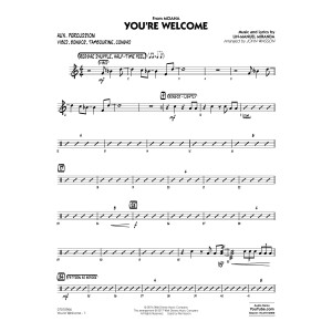 You're Welcome (from Moana) (arr. John Wasson) - Aux Percussion