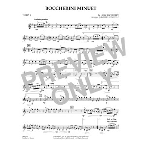 Boccherini Minuet - Violin 1
