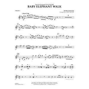 Baby Elephant Walk - Violin 1