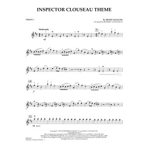 Inspector Clouseau Theme (from The Pink Panther Strikes Again) - Violin 1