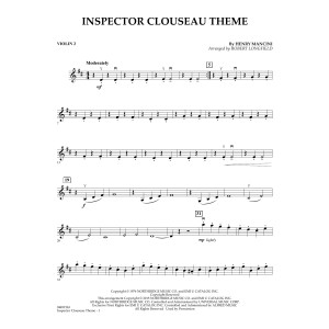 Inspector Clouseau Theme (from The Pink Panther Strikes Again) - Violin 2