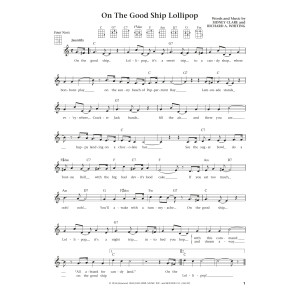 On The Good Ship Lollipop (from The Daily Ukulele) (arr. Liz and Jim Beloff)