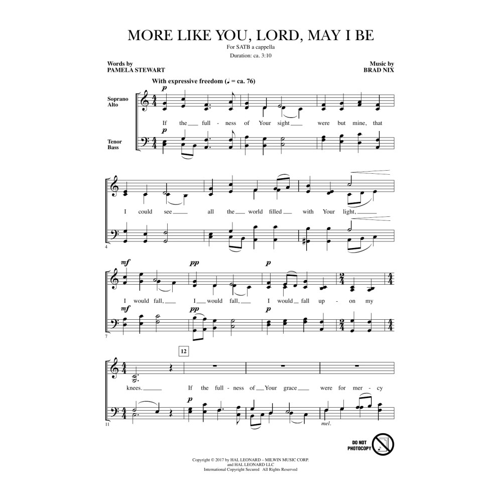 More Like You, Lord, May I Be