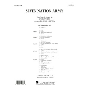 Seven Nation Army - Conductor Score (Full Score)