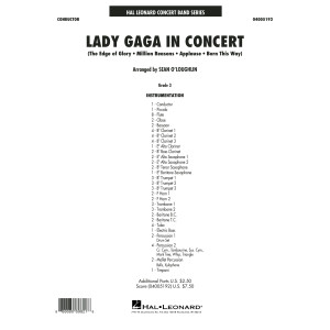 Lady Gaga in Concert - Conductor Score (Full Score)