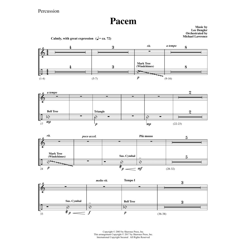 Pacem - Percussion