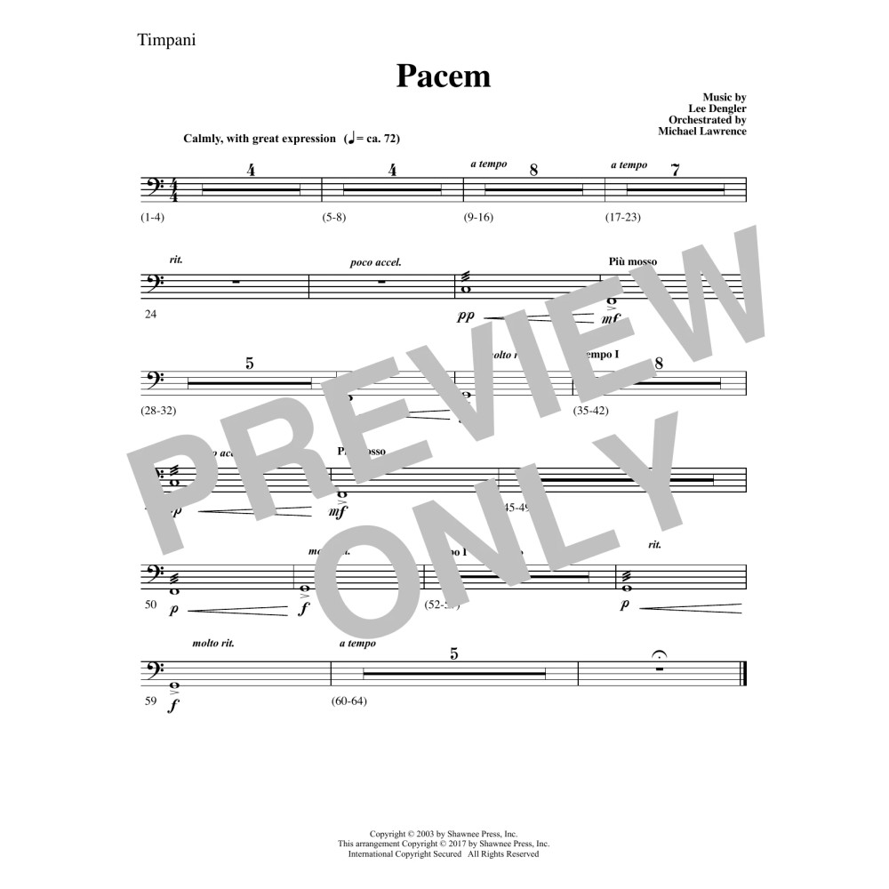 Pacem - Timpani
