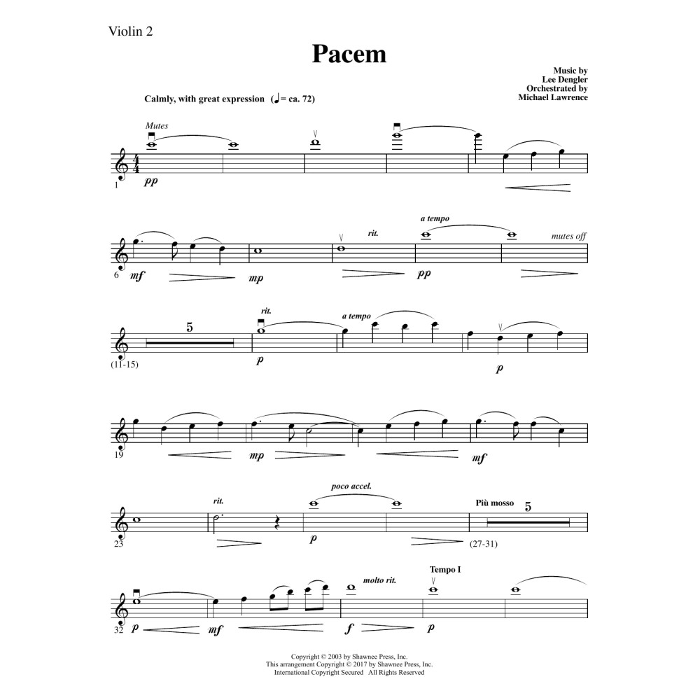 Pacem - Violin 2