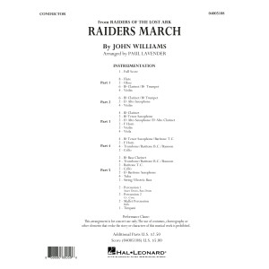 Raiders March - Conductor Score (Full Score)