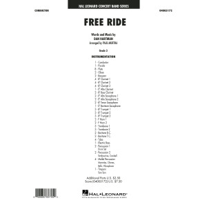 Free Ride - Conductor Score (Full Score)