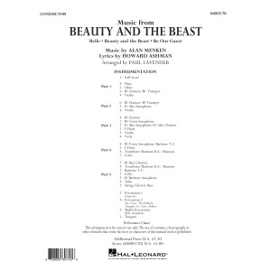 Music from Beauty and the Beast - Conductor Score (Full Score)