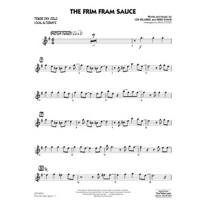 The Frim Fram Sauce (Key: F) - Tenor Sax Solo (Vocal Alt)