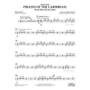 Music from Pirates of the Caribbean: Dead Men Tell No Tales - Percussion 1