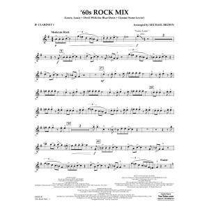 '60s Rock Mix - Bb Clarinet 1