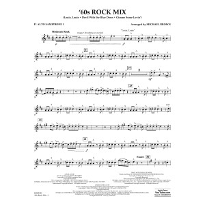 '60s Rock Mix - Eb Alto Saxophone 1