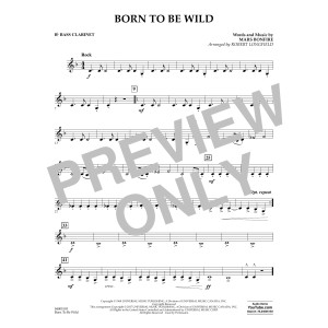 Born to Be Wild - Bb Bass Clarinet