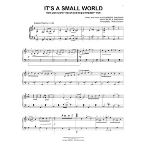 It's A Small World [Ragtime version] (arr. Phillip Keveren)