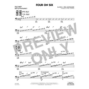Four on Six - Bass Clef Solo Sheet