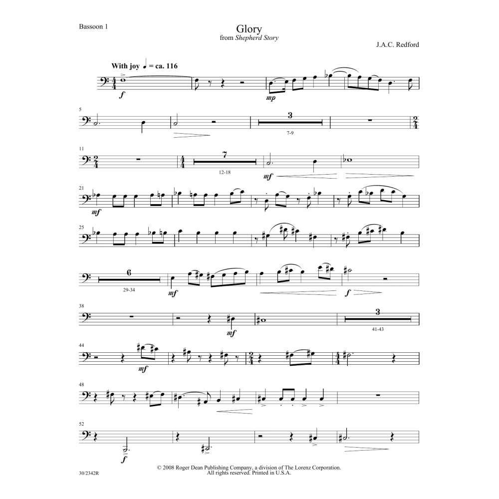 Glory - Bassoon 1