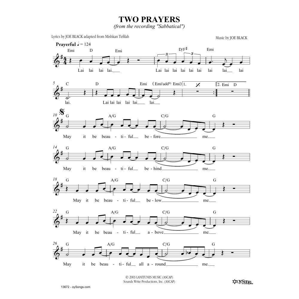 Two Prayers