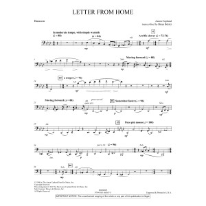 Letter from Home - Bassoon