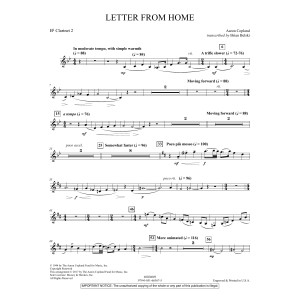 Letter from Home - Bb Clarinet 2