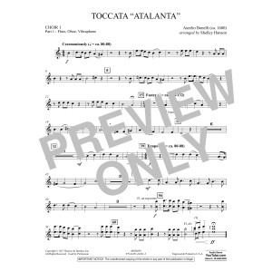 Toccata ("Atalanta") - Choir 1-Pt 1-Fl, Ob, Vibes