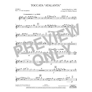 Toccata ("Atalanta") - Choir 1-Pt 1-Alto Saxophone