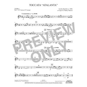 Toccata ("Atalanta") - Choir 1-Pt 2-Clarinet, Trumpet