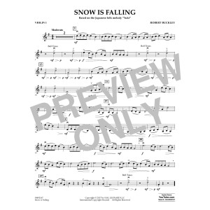 Snow Is Falling - Violin 1
