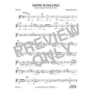 Snow Is Falling - Violin 2