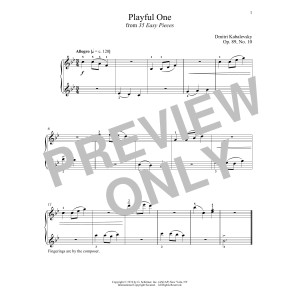Playful One, Op. 89, No. 10