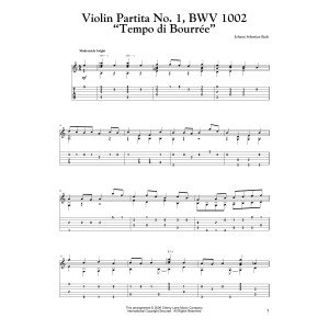 Tempo Di Bourree, BWV 1002