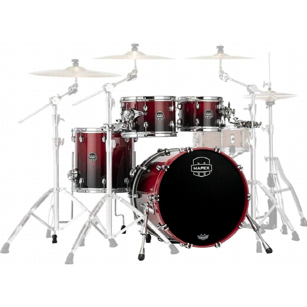 Mapex Saturn 4 Futs Scarlet Fade