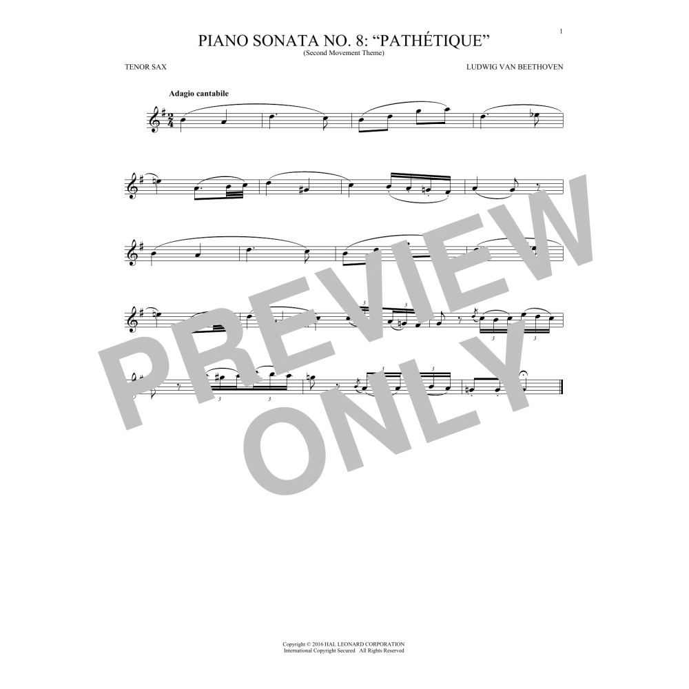 Adagio Cantabile, Op. 13
