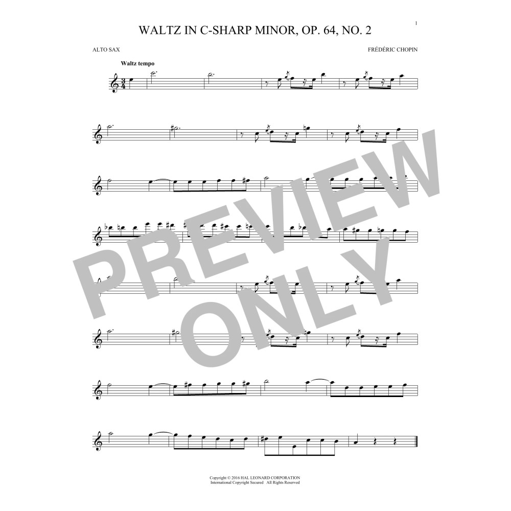 Waltz In C-Sharp Minor, Op. 64, No. 2