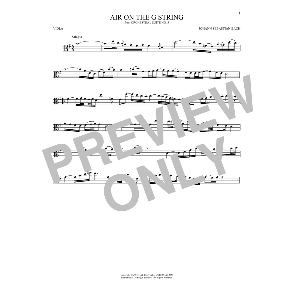 Air (Air On The G String)