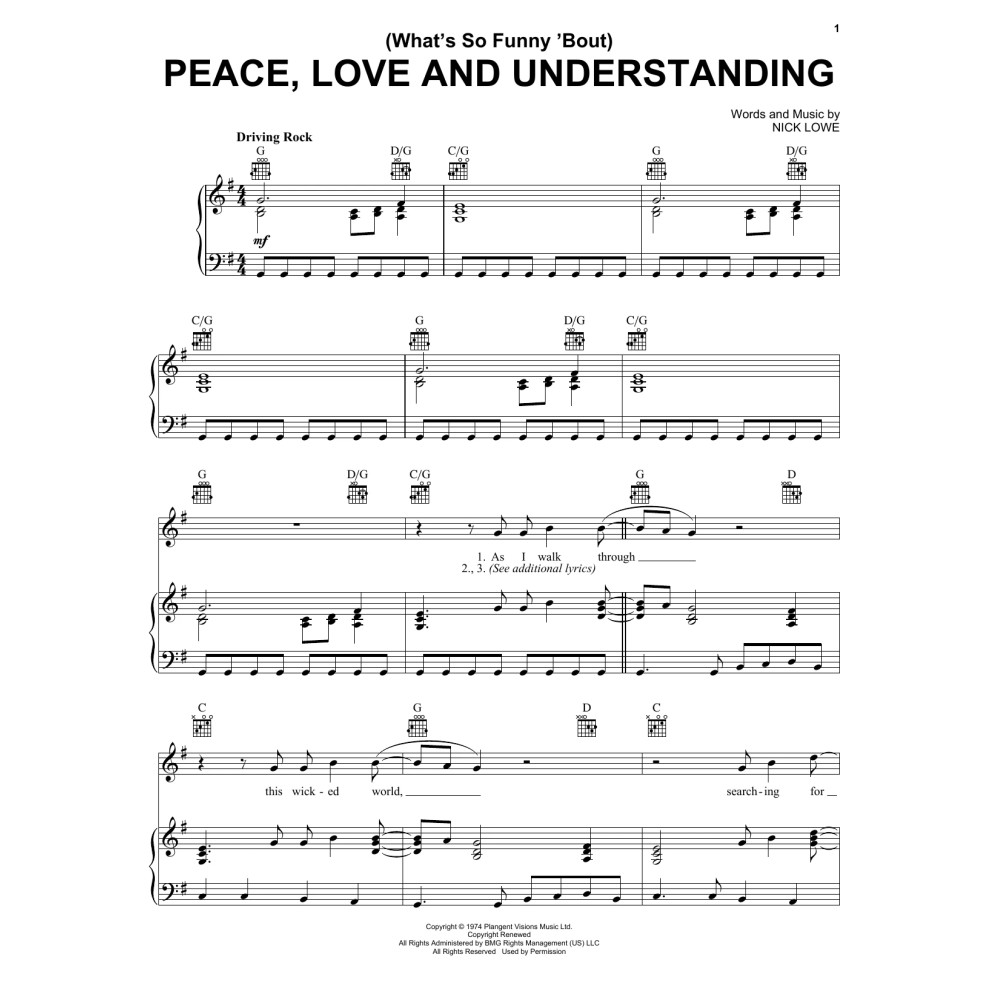 (What's So Funny 'Bout) Peace, Love And Understanding