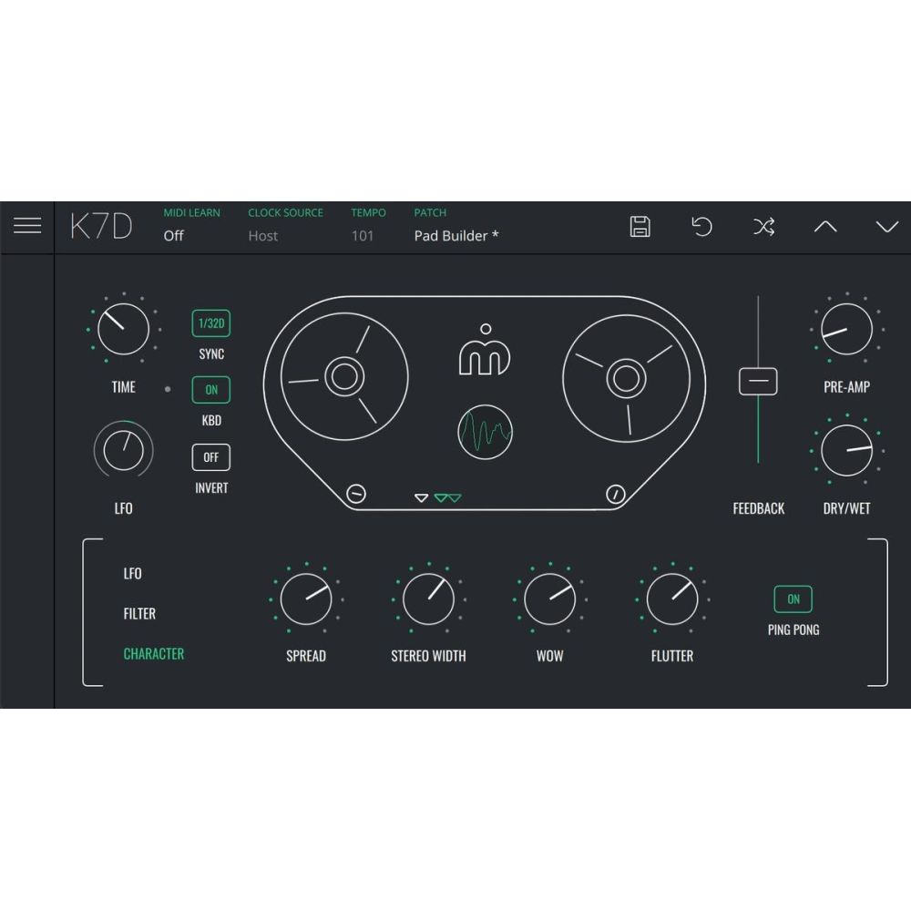 INITIAL AUDIO K7D - Tape Delay