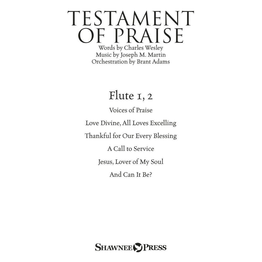 Testament of Praise (A Celebration of Faith) - Flute 1 & 2