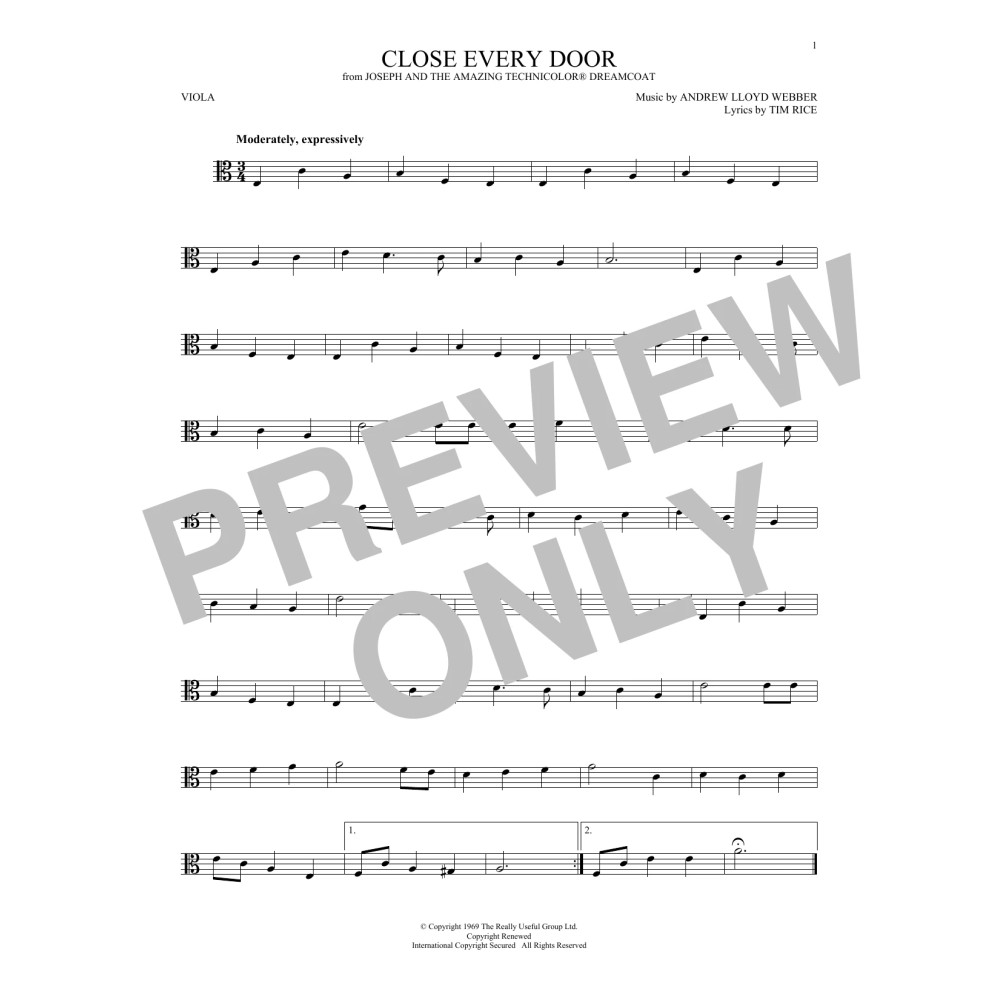 Close Every Door (from Joseph and the Amazing Technicolor Dreamcoat)