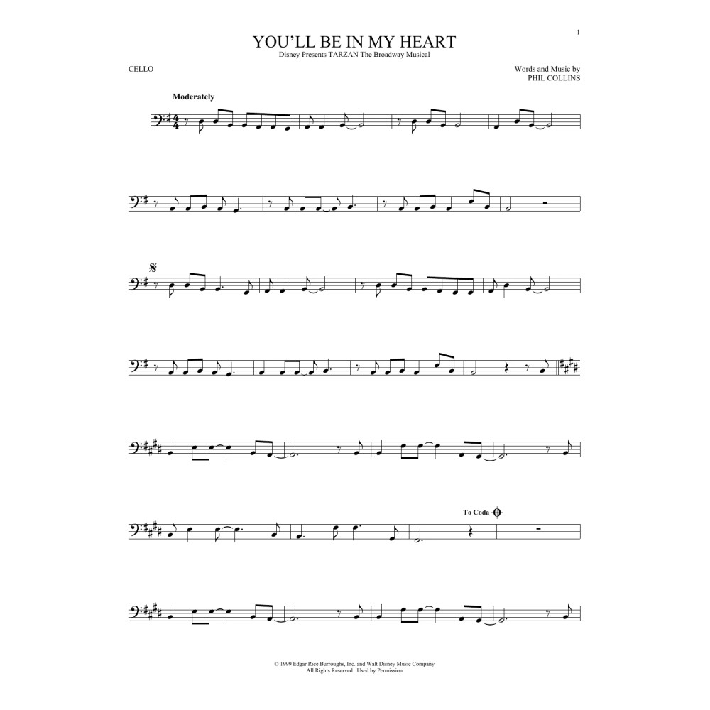 You'll Be In My Heart (from Tarzan)
