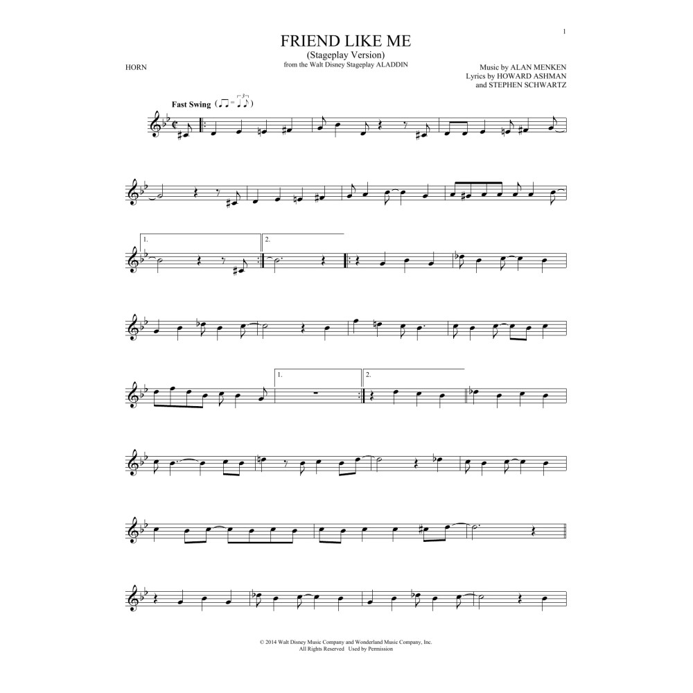 Friend Like Me (Stageplay Version) (from Aladdin: The Broadway Musical)