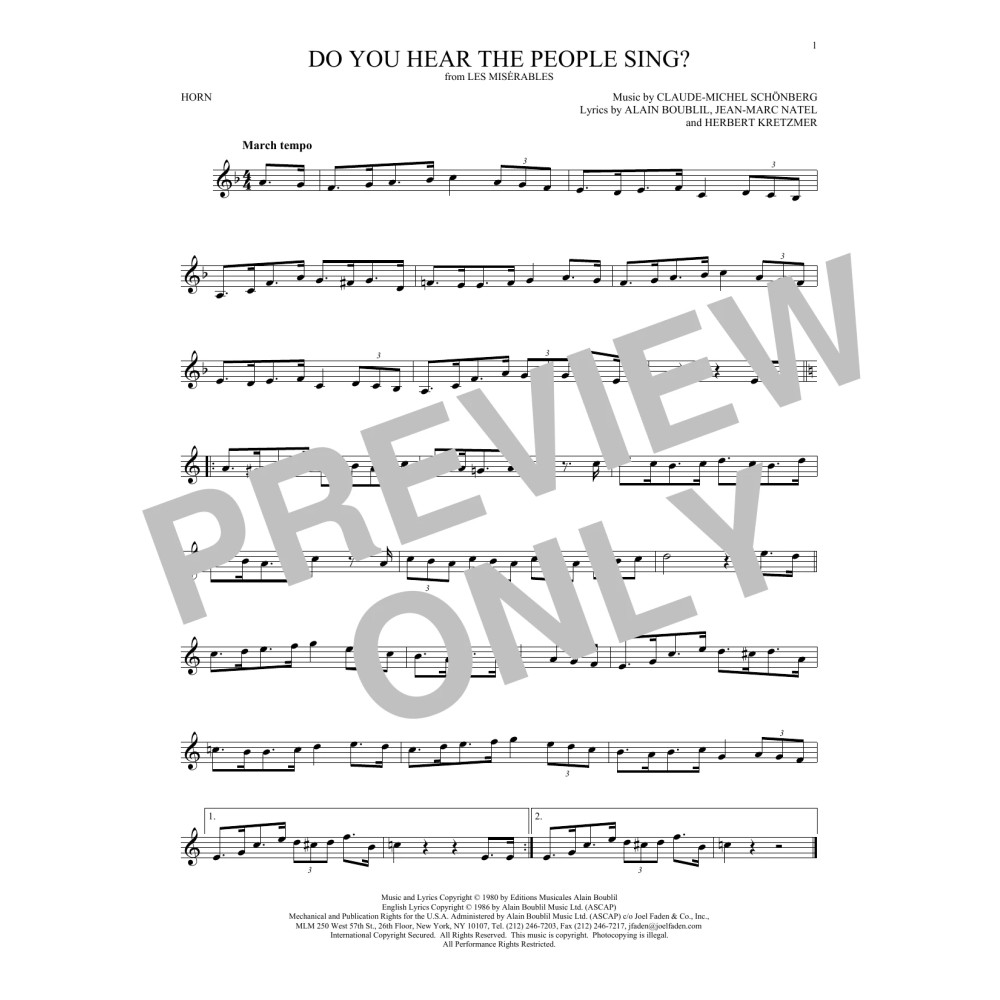 Do You Hear The People Sing?