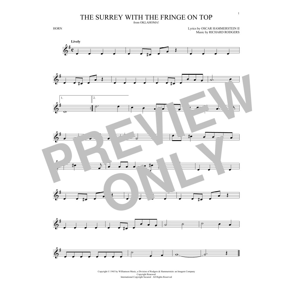 The Surrey With The Fringe On Top (from Oklahoma!)