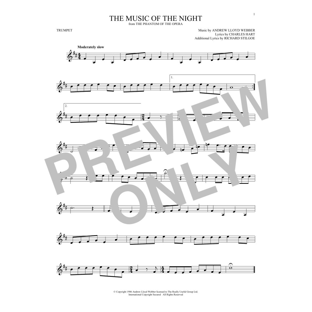 The Music Of The Night (from The Phantom Of The Opera)
