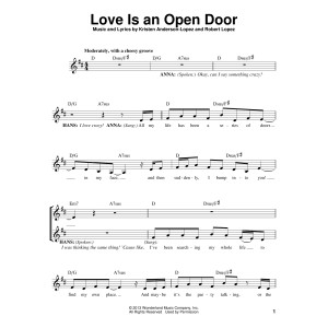 Love Is An Open Door (from Frozen)