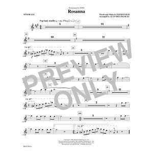 Rosanna - Tenor Saxophone